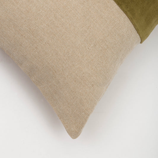 Capa de Almofada de Algodão com Listra em Veludo 30X50 - Clocasa | Além do Conforto