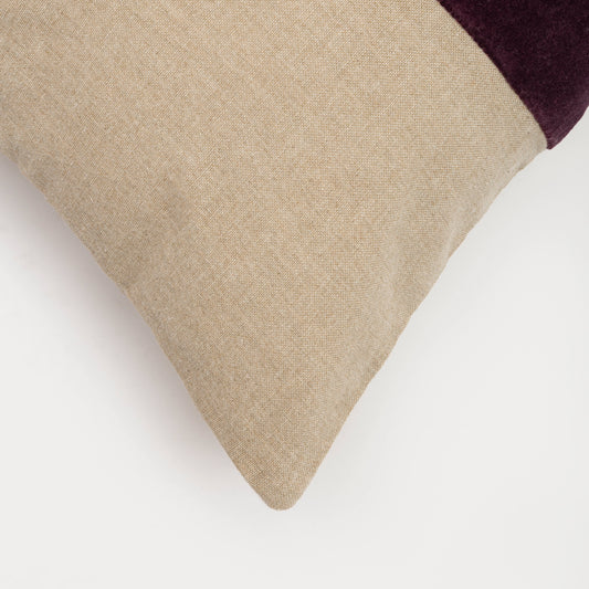 Capa de Almofada de Algodão com Listra em Veludo 30X50 - Clocasa | Além do Conforto