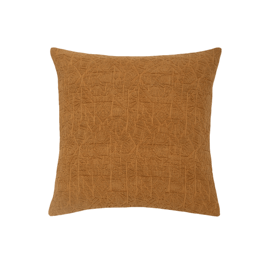 Capa de Almofada em Jacquard Estonado Mostarda 45x45 - Clocasa | Além do Conforto