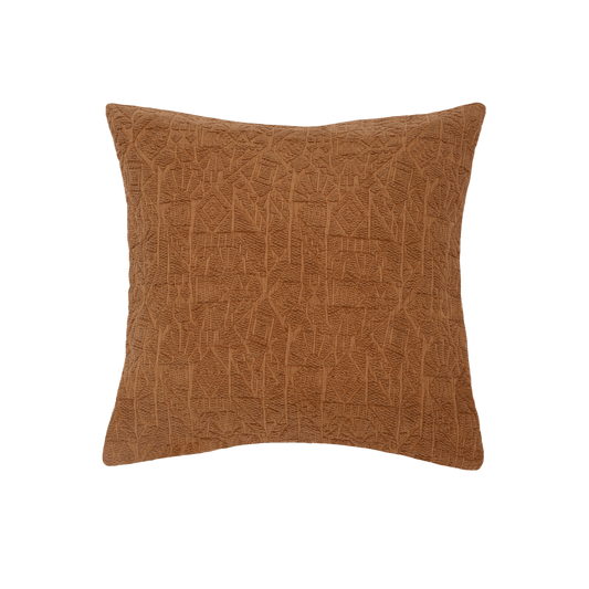 Capa de Almofada em Jacquard Estonado Terracota 45x45 - Clocasa | Além do Conforto
