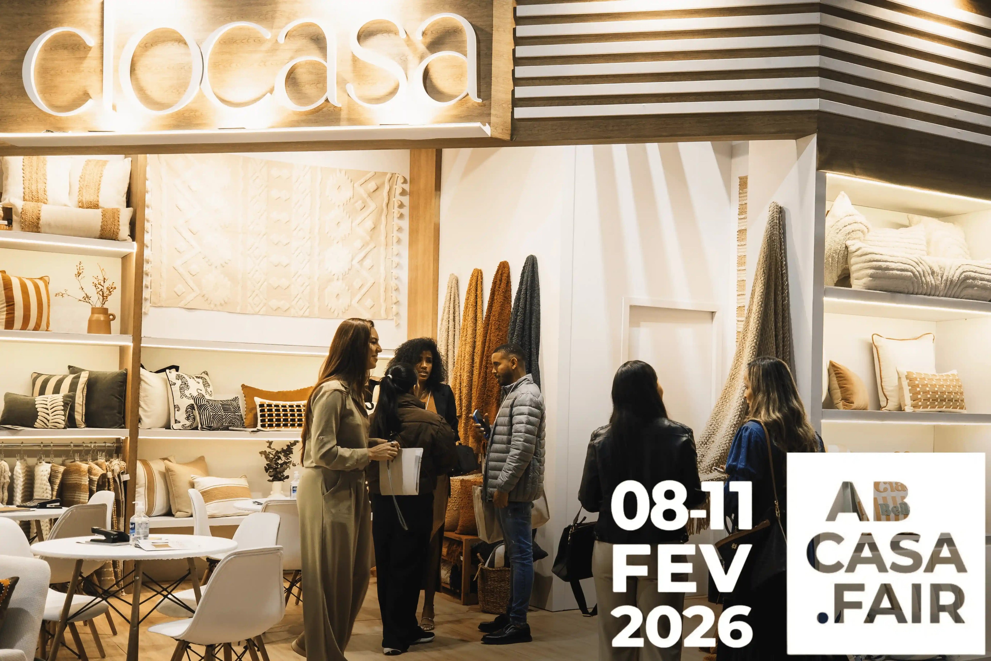 Clocasa na ABCasa Fair 2026: Inspiração, Conexão e Tendências para o Bem Viver - Clocasa | Além do Conforto