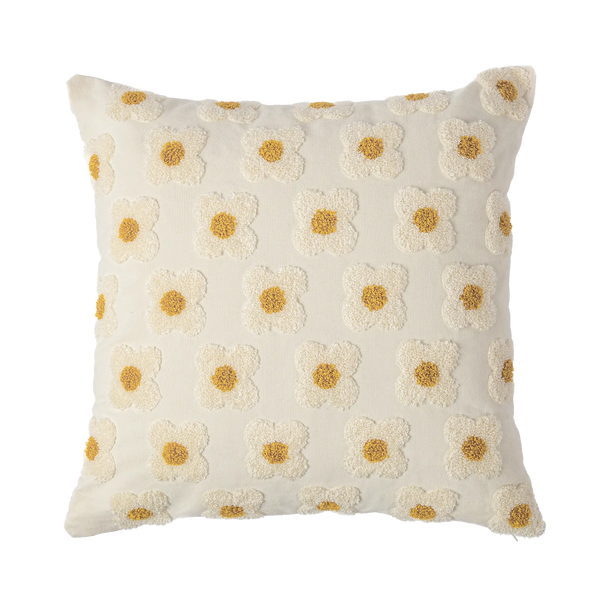 Almofada Margaridas Branco 45x45