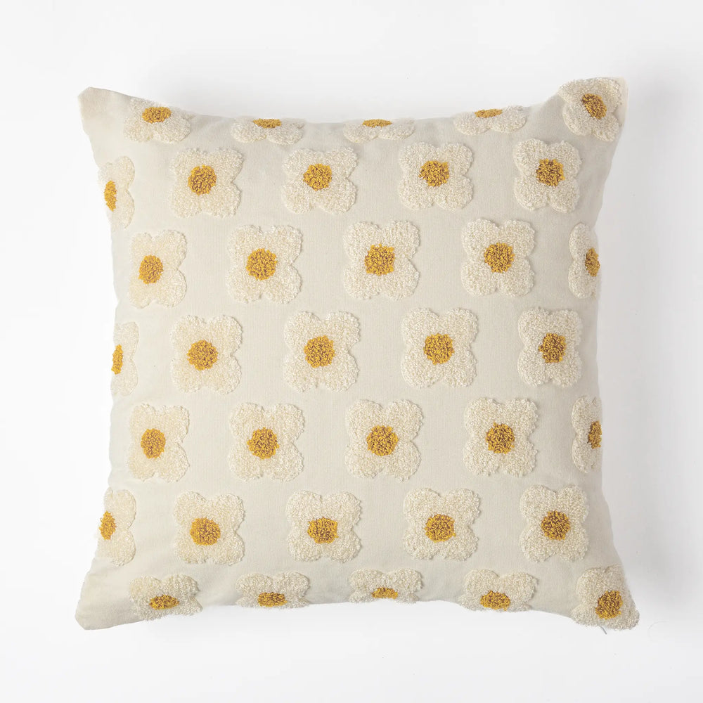 Almofada Margaridas Branco 45x45