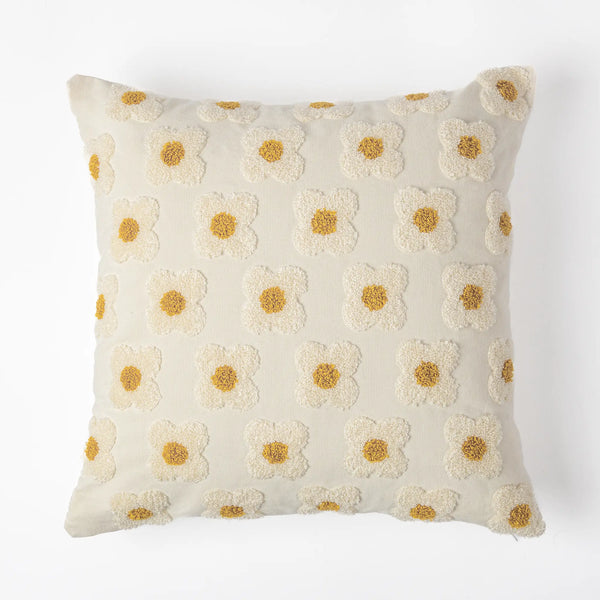 Almofada Margaridas Branco 45x45