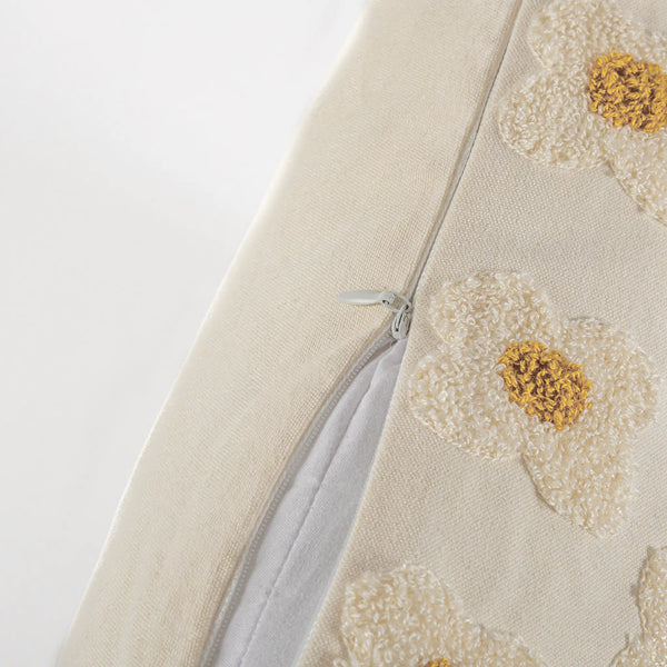 Almofada Margaridas Branco 45x45
