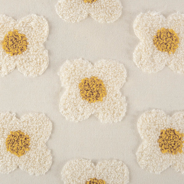 Almofada Margaridas Branco 45x45