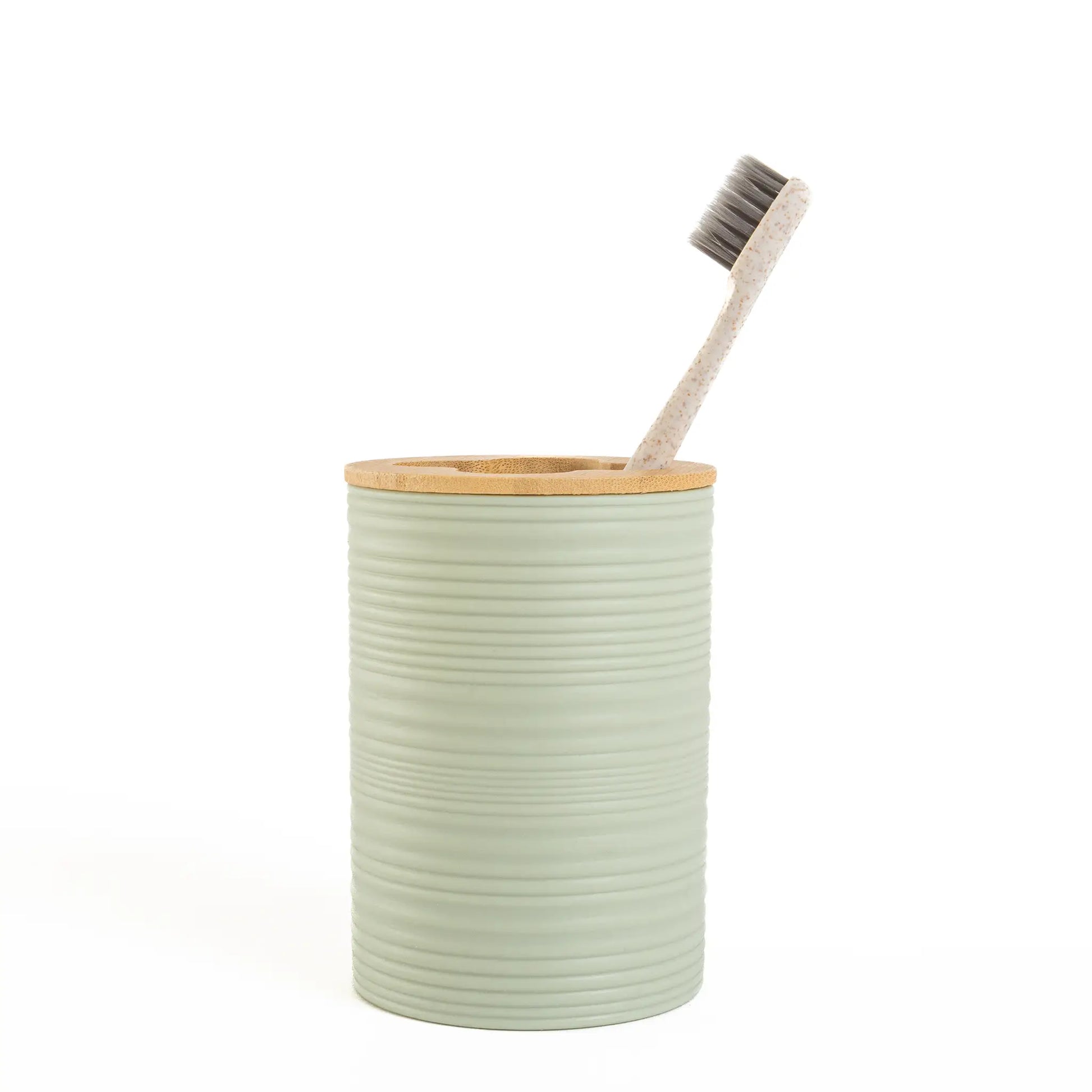 Kit Banheiro 6 Peças Bambu Verde