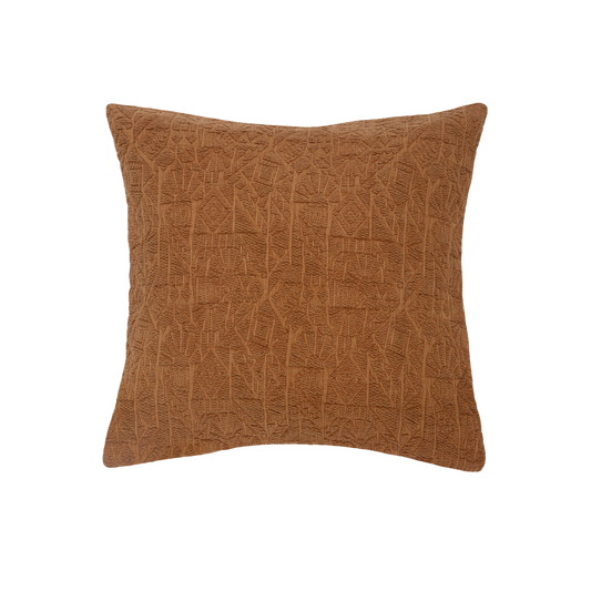 Capa de Almofada em Jacquard Estonado Terracota 45x45