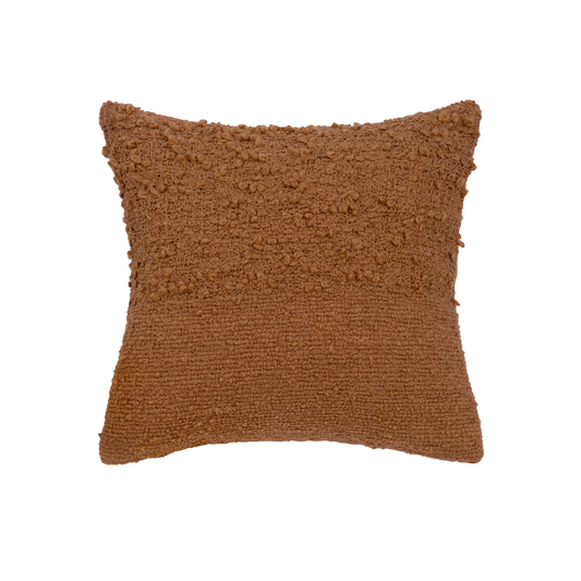 Capa de Almofada com Textura Bouclé Duo Mostarda 45x45