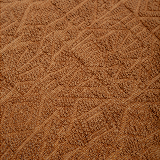 Capa de Almofada em Jacquard Estonado Terracota 45x45
