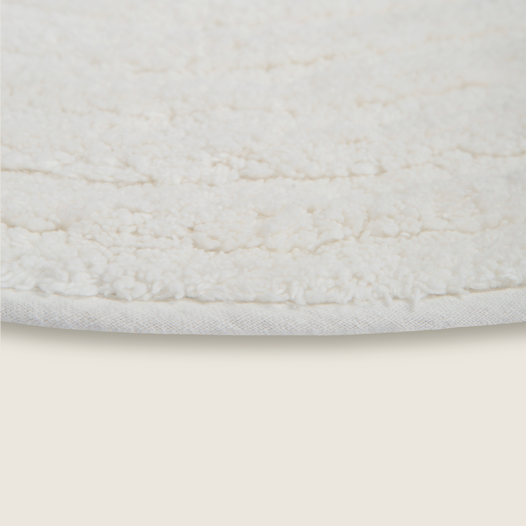 Tapete de Algodão Soft com Ondas em Espiral Orgânico 50x80