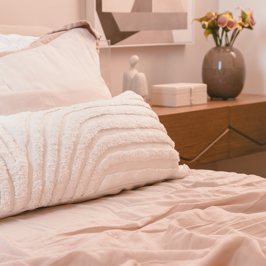 Capa de Almofada Retangular Oversized Tufting 30x115
