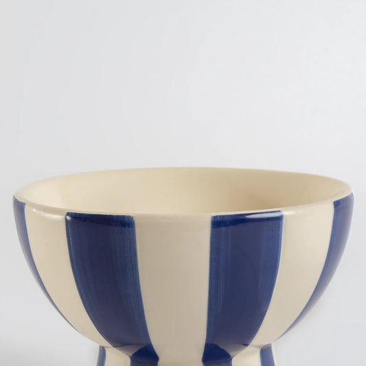 Bowl Cálice Listrado Azul