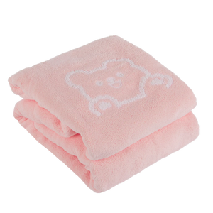 Toalha de Banho Urso 70X140 Rosa
