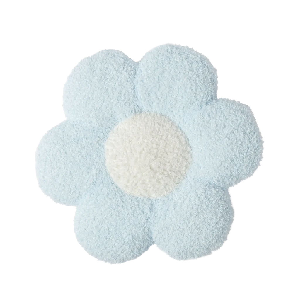 Almofada Flor Azul com Branco 50x50 - Clocasa | Além do Conforto