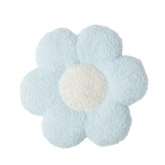 Almofada Flor Azul com Branco 50x50 - Clocasa | Além do Conforto