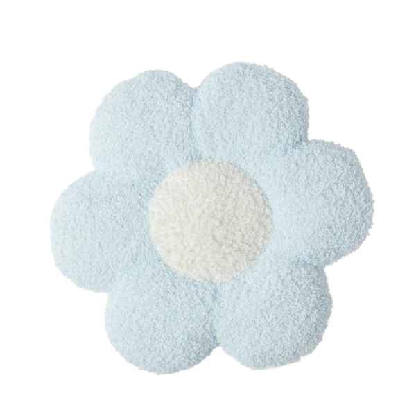 Almofada Flor Azul com Branco 50x50 - Clocasa | Além do Conforto