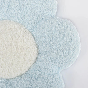 Almofada Flor Azul com Branco 50x50 - Clocasa | Além do Conforto