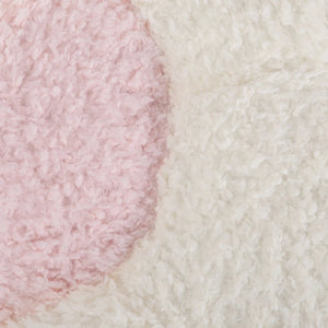 Almofada Flor Branco com Rosa 50x50 - Clocasa | Além do Conforto