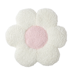 Almofada Flor Branco com Rosa 50x50 - Clocasa | Além do Conforto