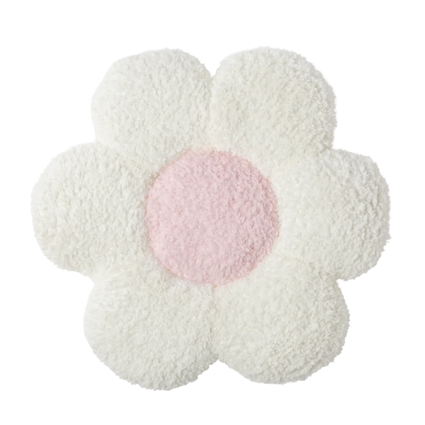 Almofada Flor Branco com Rosa 50x50 - Clocasa | Além do Conforto