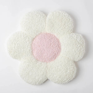 Almofada Flor Branco com Rosa 50x50 - Clocasa | Além do Conforto