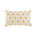 Almofada decorativa para ambientes no tamanho 30x50 cm na cor branca em tecido de alta qualidade com fechamento em zíper invisível, perfeito para valorizar poltronas ou camas com uma proposta de design têxtil autêntico e refinado.