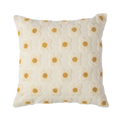 Almofada decorativa para ambientes no tamanho 45x45 cm na cor branca em tecido de alta qualidade com fechamento em zíper invisível, sinônimo de bem-estar e conforto térmico, ideal para momentos de descanso e relaxamento no lar.