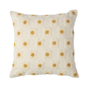 Almofada decorativa para ambientes no tamanho 45x45 cm na cor branca em tecido de alta qualidade com fechamento em zíper invisível, sinônimo de bem-estar e conforto térmico, ideal para momentos de descanso e relaxamento no lar.