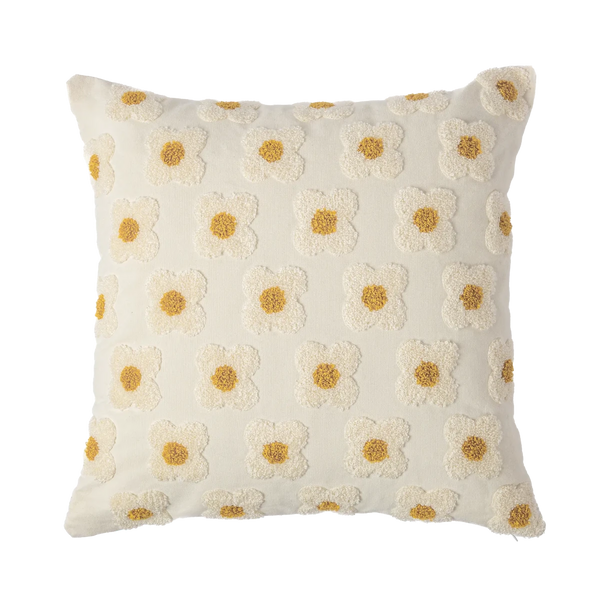 Almofada decorativa para ambientes no tamanho 45x45 cm na cor branca em tecido de alta qualidade com fechamento em zíper invisível, sinônimo de bem-estar e conforto térmico, ideal para momentos de descanso e relaxamento no lar.