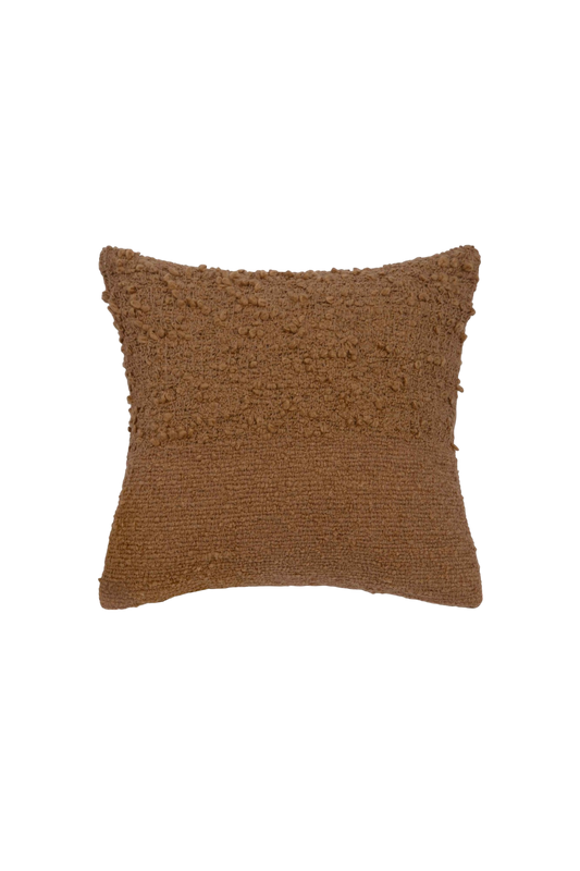 Capa de Almofada com Textura Bouclé Duo Mostarda 45x45