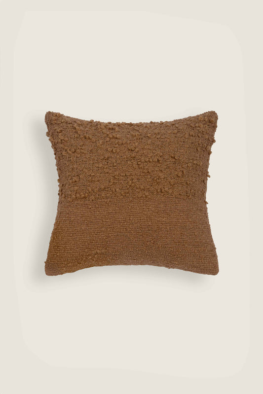Capa de Almofada com Textura Bouclé Duo Mostarda 45x45