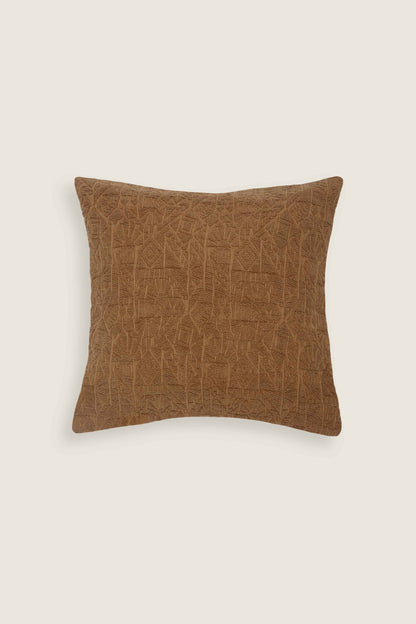 Capa de Almofada em Jacquard Estonado Terracota 45x45