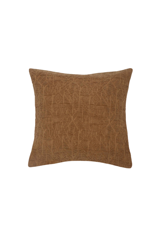 Capa de Almofada em Jacquard Estonado Terracota 45x45