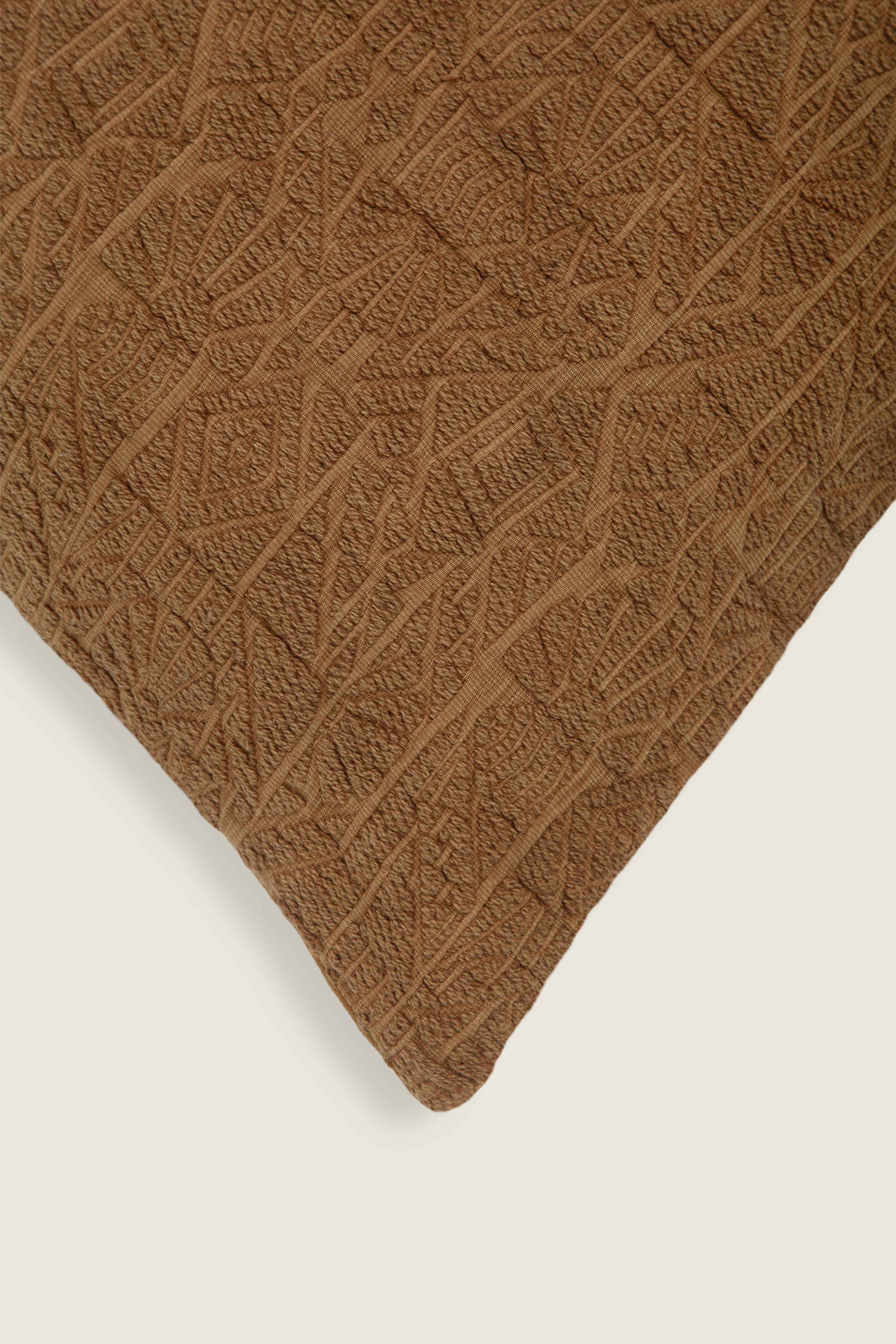 Capa de Almofada em Jacquard Estonado Terracota 45x45