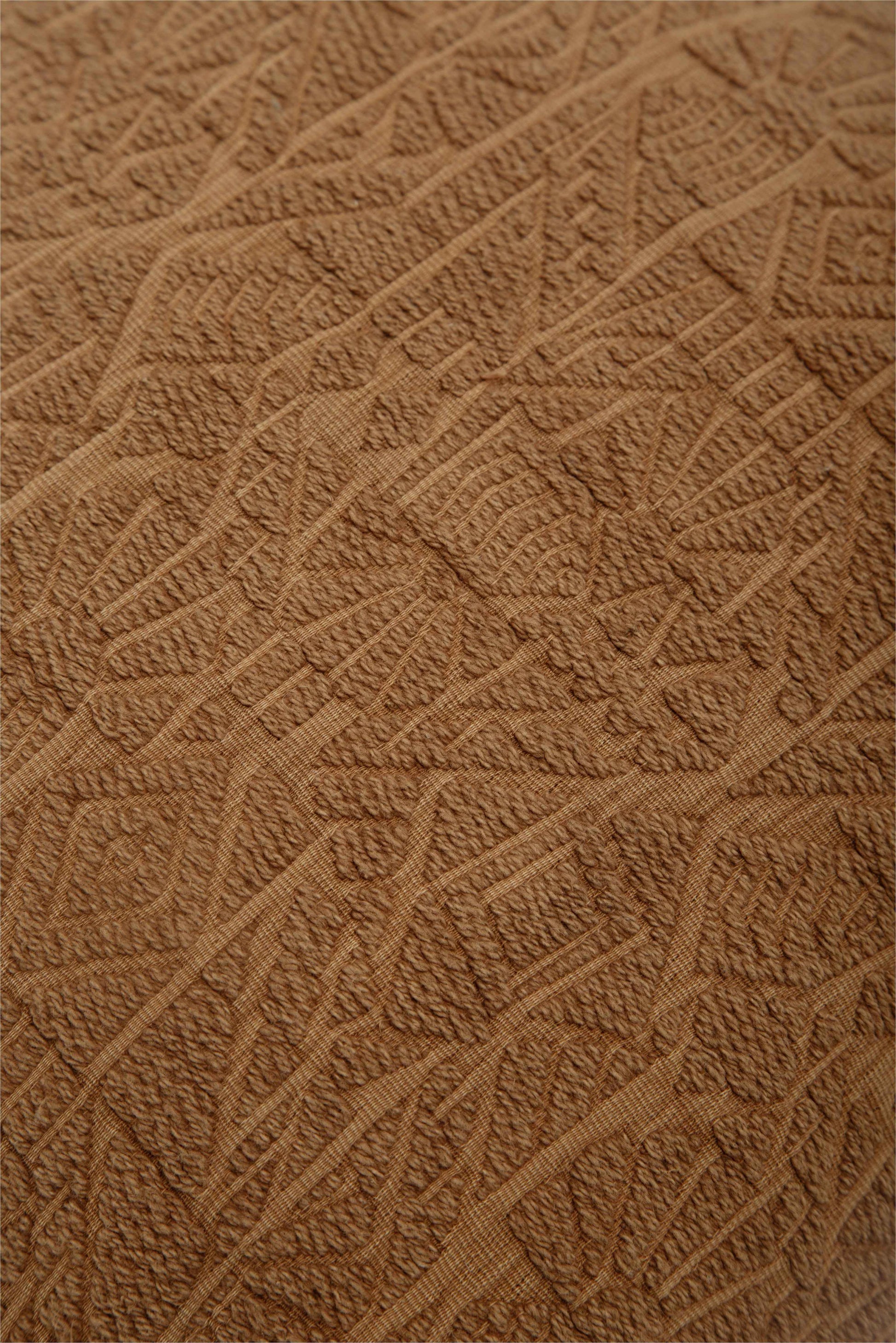 Capa de Almofada em Jacquard Estonado Terracota 45x45