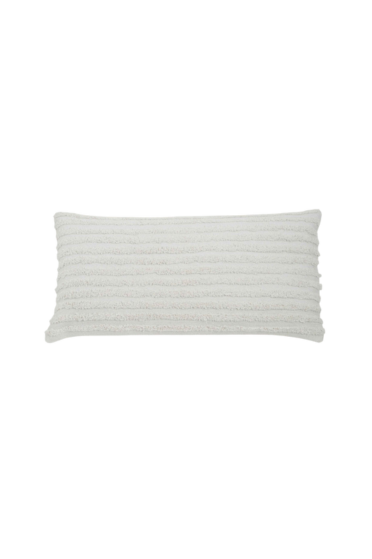 Capa de Almofada Retangular com Listras Tufting 35x75