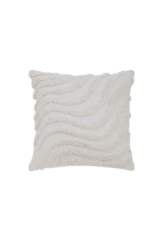 Capa de Almofada Quadrada com Ondas Tufting 45x45