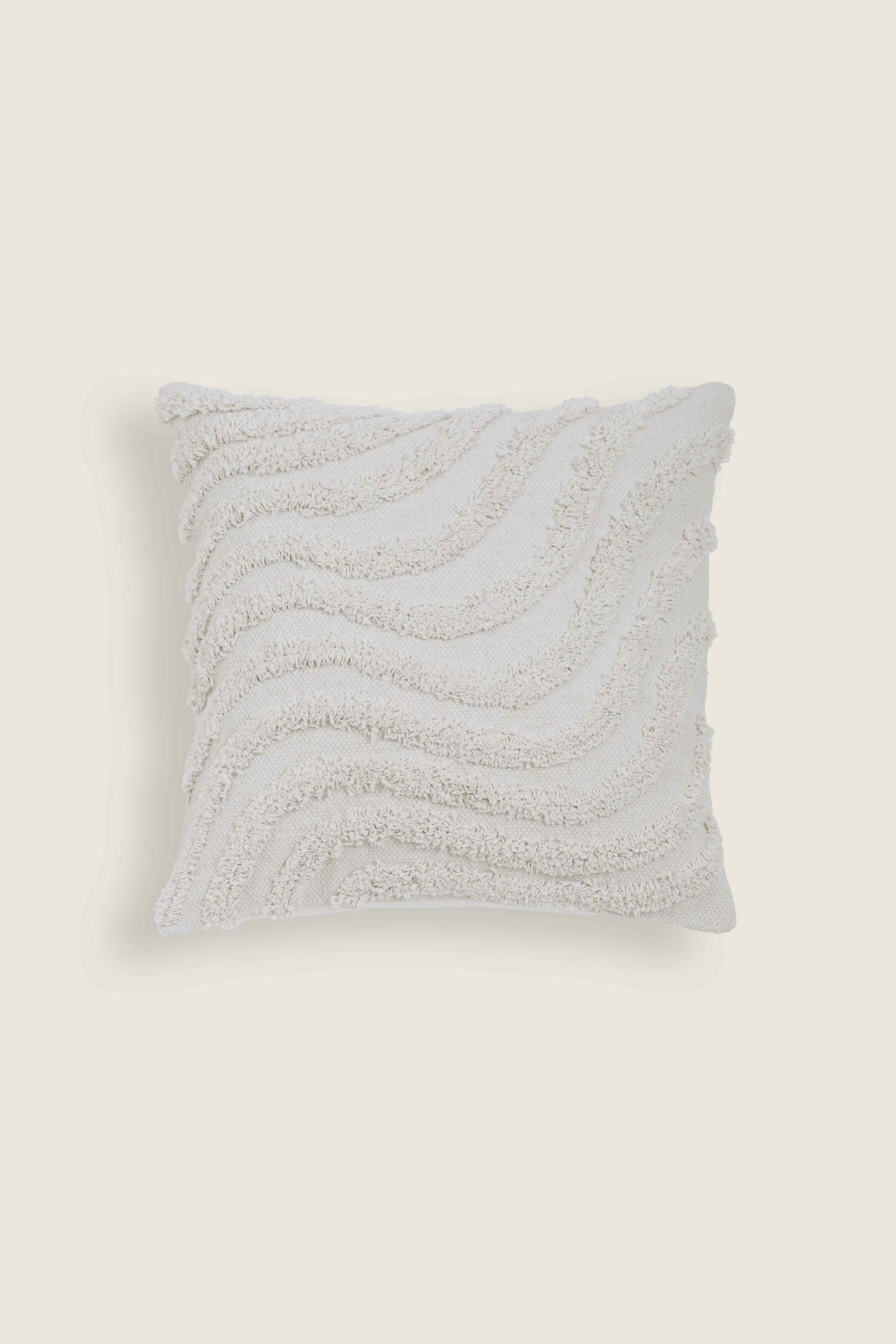 Capa de Almofada Quadrada com Ondas Tufting 45x45