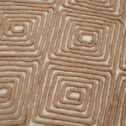 Capa de Almofada com Bordado Geométrico em Juta 40x60 - Clocasa | Além do Conforto