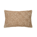 Capa de Almofada com Bordado Geométrico em Juta 40x60 - Clocasa | Além do Conforto