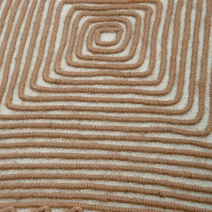 Capa de Almofada com Bordado Geométrico em Juta 45x45 - Clocasa | Além do Conforto