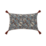 Capa de Almofada com Estampa Floral em Block Print 30x50 - Clocasa | Além do Conforto