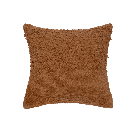 Capa de Almofada com Textura Bouclé Duo Mostarda 45x45 - Clocasa | Além do Conforto