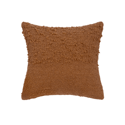 Capa de Almofada com Textura Bouclé Duo Mostarda 45x45 - Clocasa | Além do Conforto