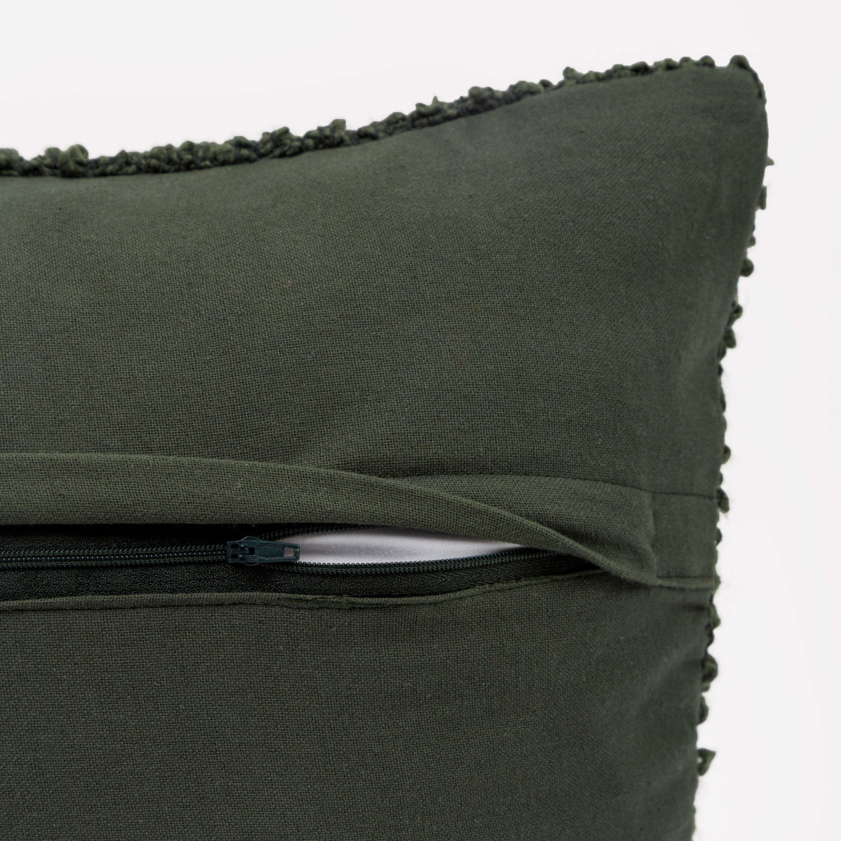 Capa de Almofada com Textura Bouclé Duo Verde 45x45 - Clocasa | Além do Conforto