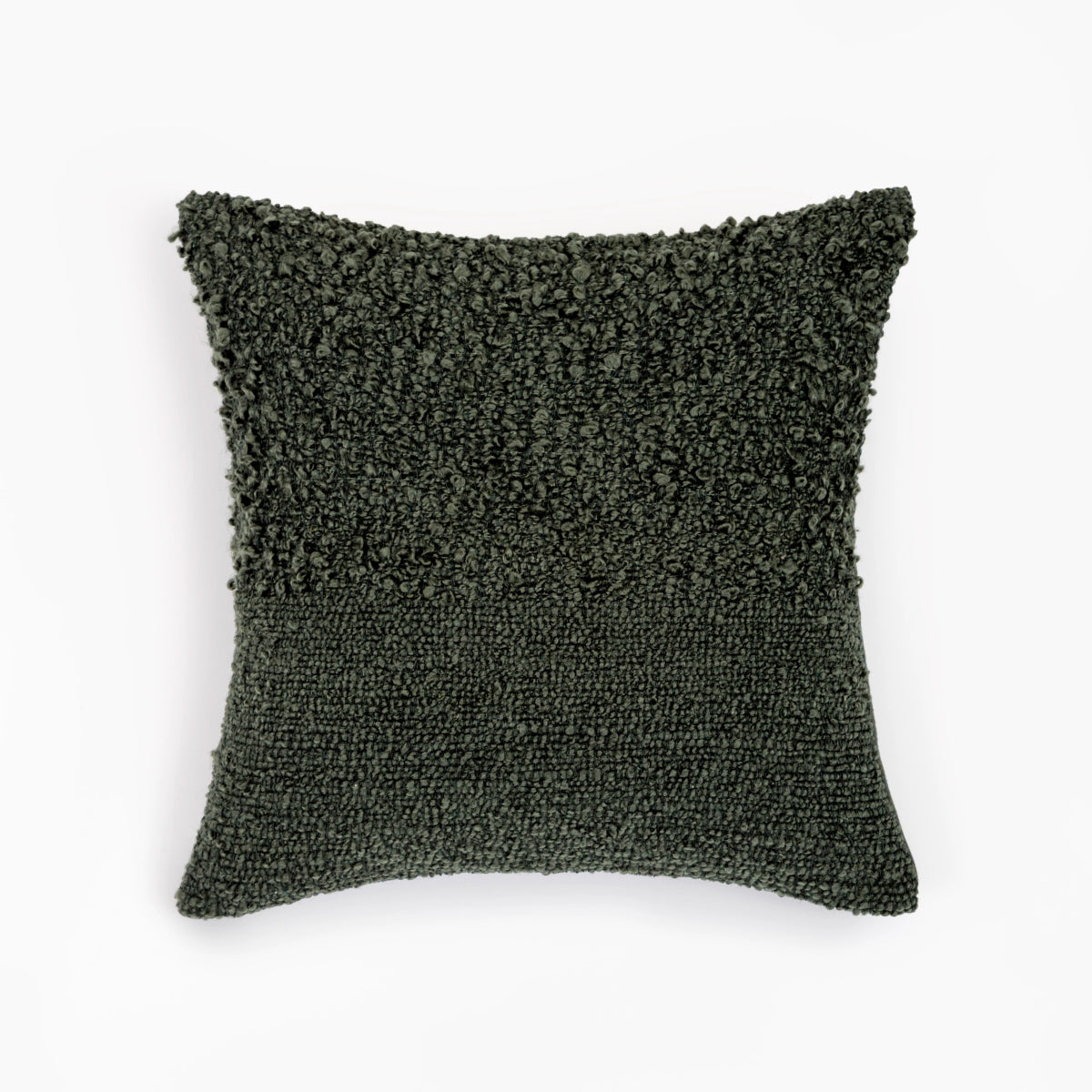 Capa de Almofada com Textura Bouclé Duo Verde 45x45 - Clocasa | Além do Conforto