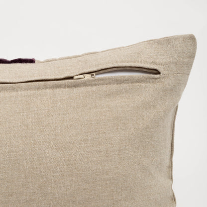 Capa de Almofada de Algodão com Listra em Veludo 30X50 - Clocasa | Além do Conforto