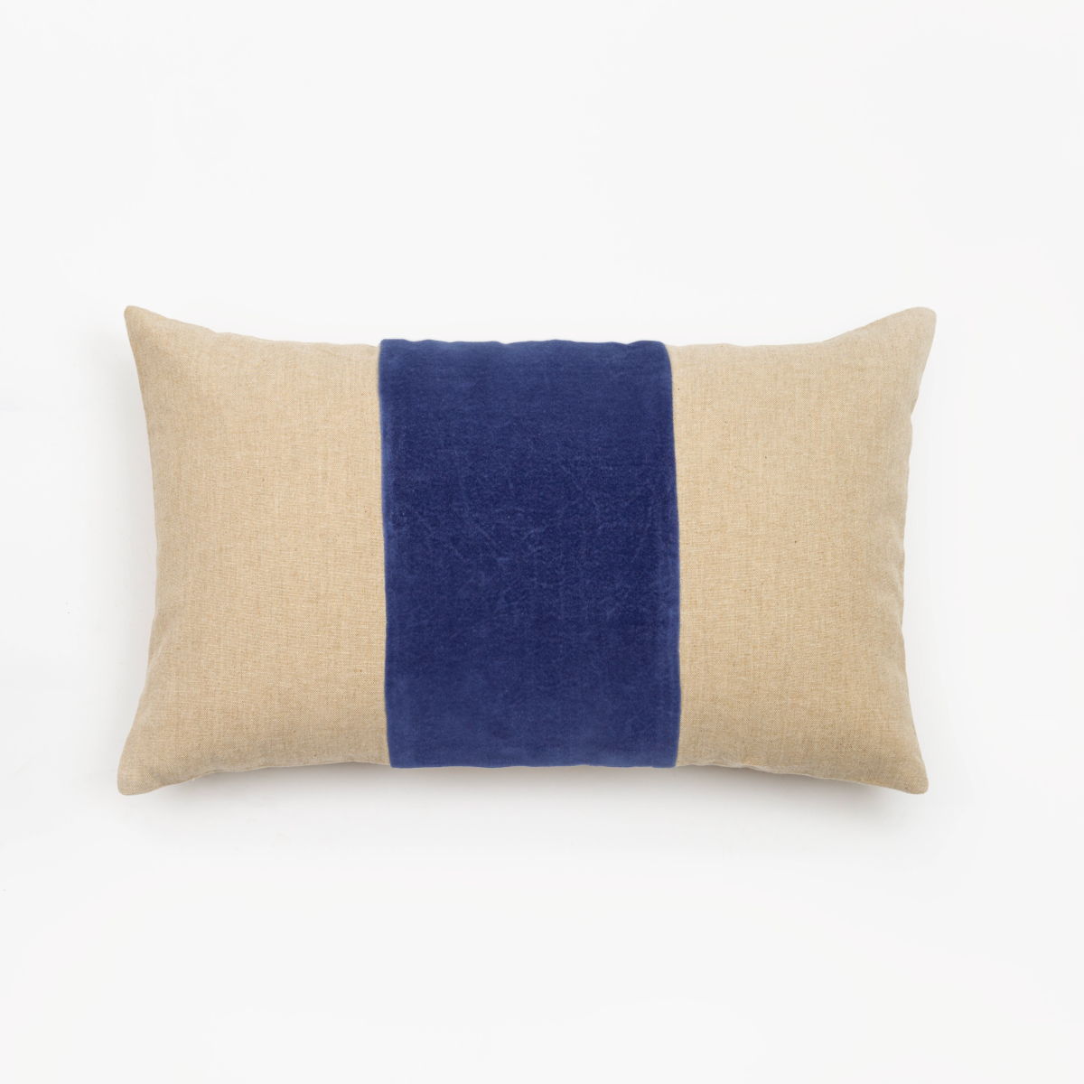 Capa de Almofada de Algodão com Listra em Veludo 30X50 - Clocasa | Além do Conforto