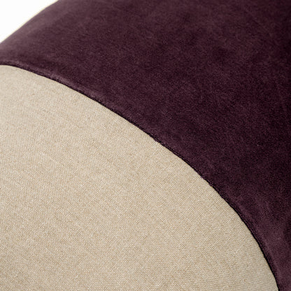 Capa de Almofada de Algodão com Listra em Veludo 30X50 - Clocasa | Além do Conforto